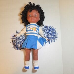 1976 Fisher-Price "My Friend Nicky" Black Cheerleader 16" with pom poms w/o box